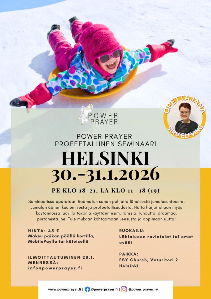 Profeetallinen seminaari Helsinki 30.-31.1.2026 - A4-mainos