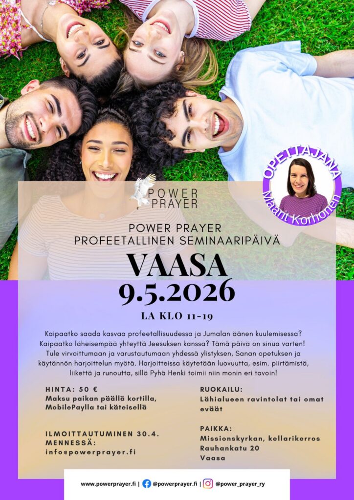 Profeetallinen seminaaripäivä Vaasa 9.5.2026 - A4-mainos